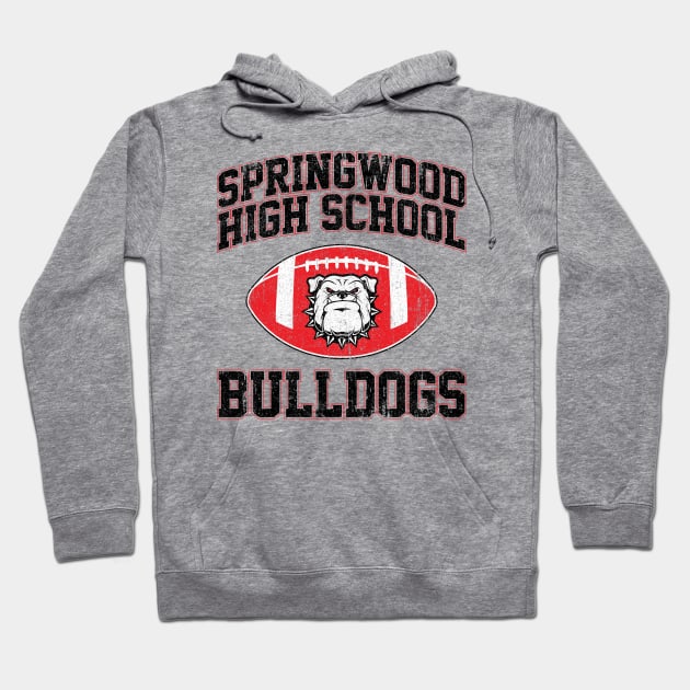 Springwood High School Bulldogs Football (Variant) Hoodie by huckblade